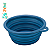 Tigela Retratil Para Água E Comidas Para Paes E Gatos - 450ml - Azul Maccabi - Imagem 1