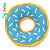 Zippy Paws Jumbo Donutz Gigante - Blueberry - Imagem 1