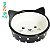 Comedouro Porcelana Face Cat Preto Hd16c411 - Imagem 1