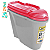 Dispenser Home Porta Racao Plast Pet 8 Lt Vermelho - Imagem 1