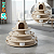 Brinquedo Interativo P/ Gatos Torre De Bolinhas Cor Bege - Imagem 1