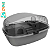 Gaiola Para Hamster 35,5x27,5x20 Cinza - Imagem 1