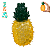 Brinquedo Mordedor Para Caes Tpr Abacaxi 12,5cm - Imagem 1