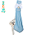 Sling Moletom Azul Bebe - Simba Lovers - Imagem 1