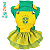 Jardineira Brasil Amarela Fem G - Simba Lovers - Imagem 1