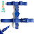 Peitoral H Total Blue Para Caes - Pp - Freefaro - Imagem 1