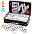 Jogo Domino Classico Double 6, 28 PeÇas, Pontos Coloridos | Lata De Metal Decorativa, Resistente - Imagem 1