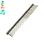 Pente Metal Cromado P Elo Imports - Imagem 1