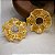 Brinco Flor de Jabô gold - Imagem 3