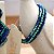 Bracelete Crochê Azuis - Imagem 2