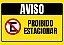 Placa Aviso Proibido Estacionar - Imagem 1