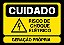 Placa Aviso Risco de Choque - Imagem 1