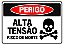 Placa Perigo - alta tensâo - Imagem 1
