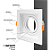 Spot Embutir Quadrado MR16 Recuado Ajustável GU10 Bivolt Branco - Imagem 3