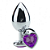 PLUG ANAL DE METAL CORAÇÃO COM PEDRA GRANDE GENERAL IMPORT - Imagem 2