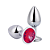 PLUG ANAL DE METAL COM PEDRA PEQUENO GENERAL IMPORT - Imagem 1