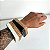 Pulseira Madeira Quadrada Preta - Imagem 2