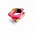 Pulseira Madeira Quadrada Rosa - Imagem 1
