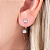 Brinco Ear Jacket Strass Mini 4,5mm - Imagem 1
