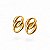 Brincos Elos Redondos | Aço Premium Gold 18k - Imagem 1