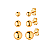 Trio Brinco Bolinhas G | Gold 18k - Imagem 1