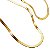 Colar e Pulseira Malha Fita | Gold 18k - Imagem 1