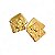 Brinco Quadrado Martelado | Gold - Imagem 1