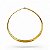 Choker Snake Semi Rígido| 8mm | Aço Gold - Imagem 1