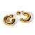 Argola Esfera Bold | Dourada - Imagem 1