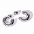 Argola Esfera Bold | Prateada - Imagem 1