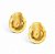 Brinco Oval Aço Fosco | Dourado - Imagem 1