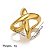 Anel Infinito X | Dourado - Imagem 3