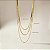 Colar Triplo Atittude | Ouro 18k - Imagem 2