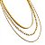 Colar Triplo Atittude | Ouro 18k - Imagem 1