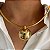 Choker Sphera Luxo Dourado - Imagem 2