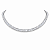 Choker Riviera | Aço Prateado com Zircônias - Imagem 1