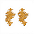 Brinco Maxi Twister | Dourado - Imagem 1