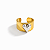 Anel Statement Duo | Dourado - Imagem 1