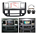 Kit Moldura De Painel 2 Din Dodge Ram 2500 2006 A 2009 Cor Prateado - Imagem 2