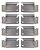 Kit Trava Pastilha Traseiro Dodge Ram 2500 6.7 2011 A 2018 - Imagem 1