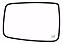 Lente Retrovisor Ram 2500 Mopar Motorista Suporte Redondo - Imagem 1