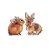 ENFEITE EM MADEIRA COELHOS MACADÂMIA MRR 18X14,5X2CM 1013760 - Imagem 1