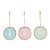 ENFEITE COELHINHOS FRASES FUN AZL/ROS/VRD 10X10X1CM 1015945 - Imagem 1