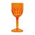 TAÇA DE VINHO ESQUELETO LARANJA 8X8X17,5CM HALLOWEN 29003202 - Imagem 1