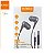 FONE DE OUVIDO COM FIO KAIDI KD-7002 C/ MICROFONE PRETO - Imagem 2