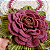 Trilho de Mesa Abacaxi Mega Rosa – Artesanal em Crochê - Imagem 3