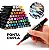 Kit Com 60 Canetas Coloridas Artisticos Permanentes Ponta Dupla - Imagem 4