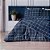 Cobre Leito Estampado Matelado Solteiro 2 Peças Grid Marinho - Imagem 4