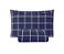 Cobre Leito King 3 Peças Grid Marinho Estampado - Imagem 5