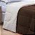 Coberdrom Queen Fleece Com Sherpa Noruega Marrom - Imagem 2